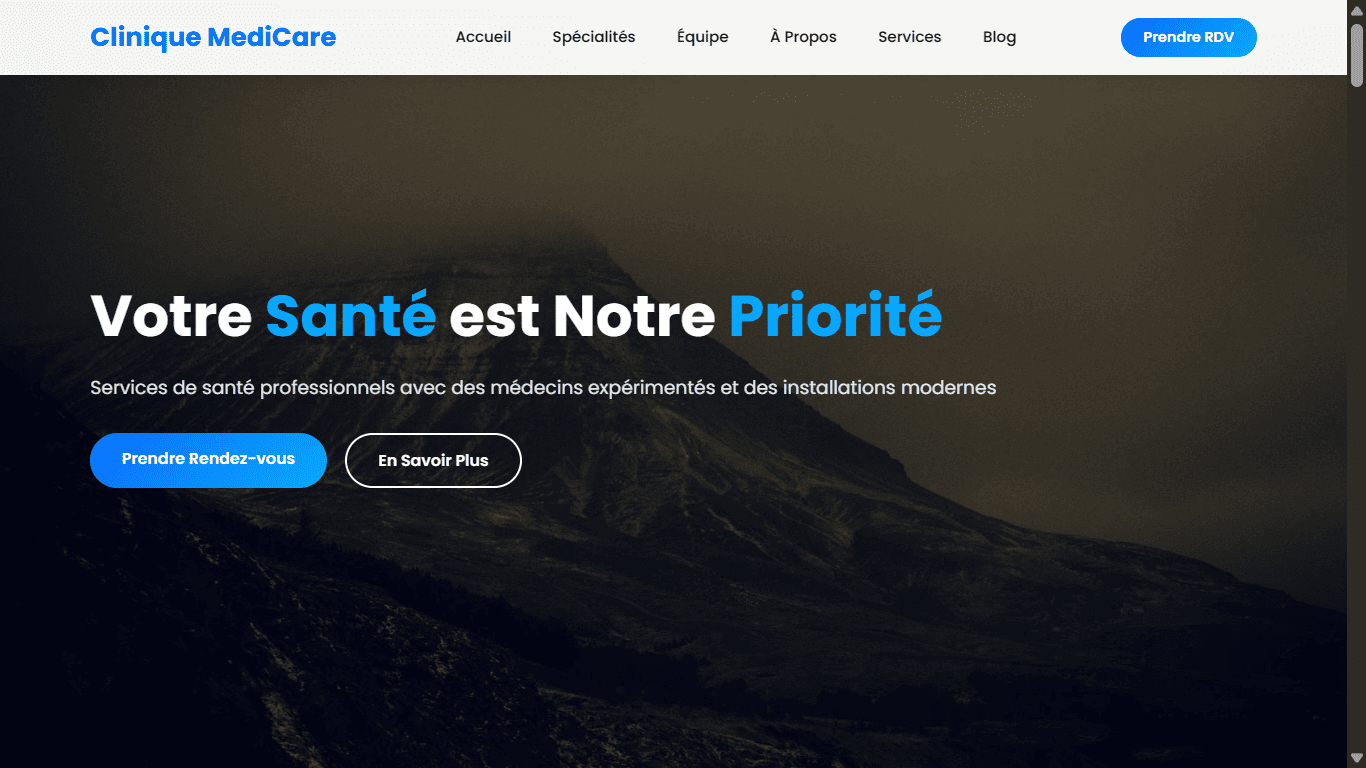 Site web pour Clinique Manel - Création par DigiSpher, SEO Tunisie